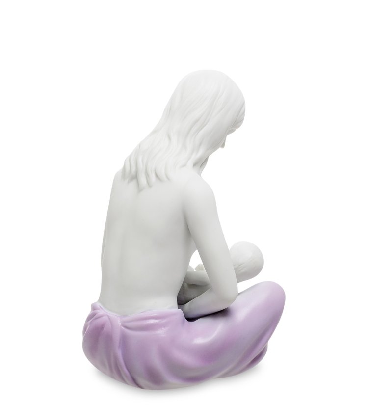 Статуэтка из бисквитного фарфора Мать с ребенком Pavone VS- 27, фотография со спины