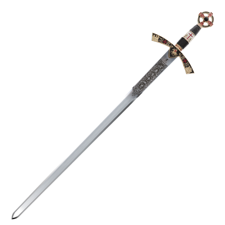 Копия Меча Тамплиеров золото белое Art Gladius AG-3112, фотография 3