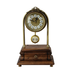 Настольные часы из дерева в стиле барокко с ящиком