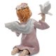 Статуэтка из фарфора Ангел с голубем в розовом платье Pavone CMS-11/13, фотография со спины