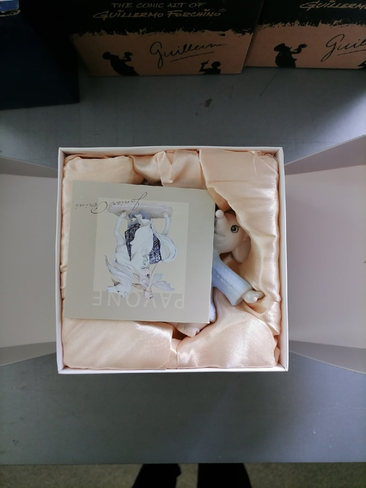 Статуэтка из фарфора Двух мышей с сердцем Вместе и навсегда Pavone JP-121/ 1, фото со склада упаковка