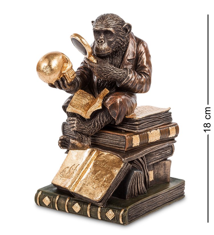 Шкатулка Обезьяна с черепом - Гуго Рейнгольд Veronese WS-100/ 2