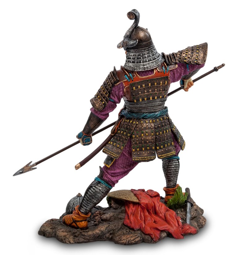 Статуэтка Самурай-Охотник Veronese WS-735, оборотная сторона