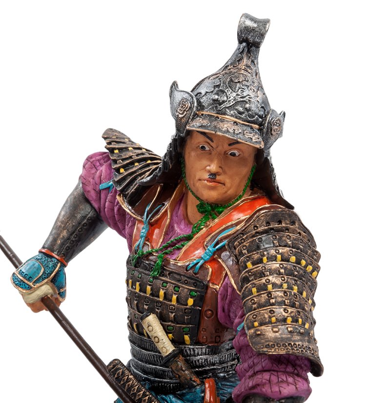 Статуэтка Самурай-Охотник Veronese WS-735, портретный вид
