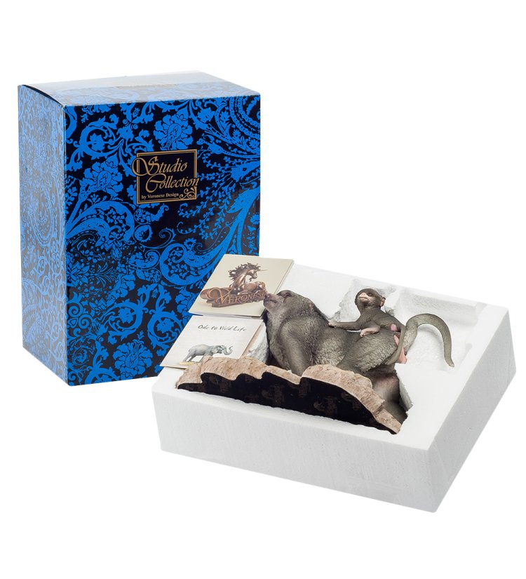 Статуэтка Бабуин с детенышем Veronese WS-710, упаковочный вид
