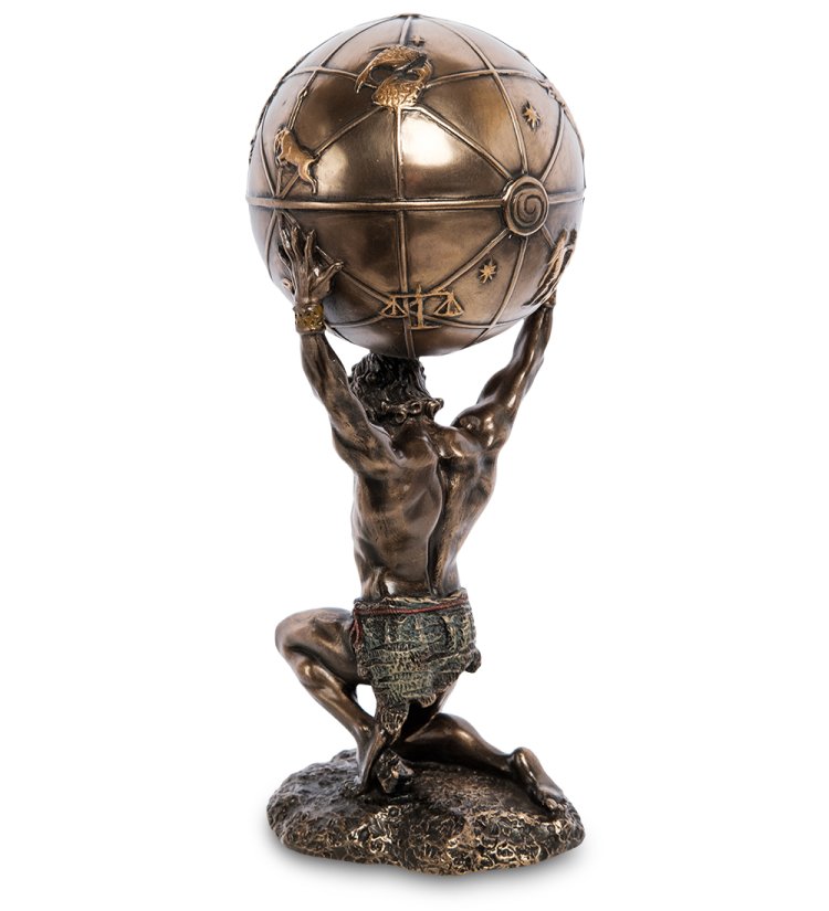 Статуэтка Атлант Veronese WS-1002, оборотная сторона