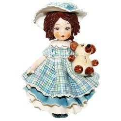 Магнит Девочка с медведем