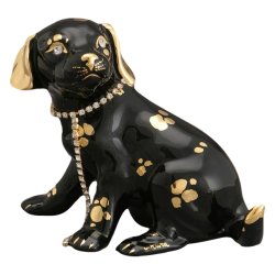 Статуэтка Щенок долматинец черный