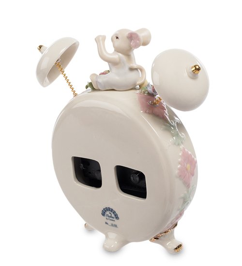 Часы из керамики Мышонок и Будильник Pavone CMS-15/63, оборотная сторона