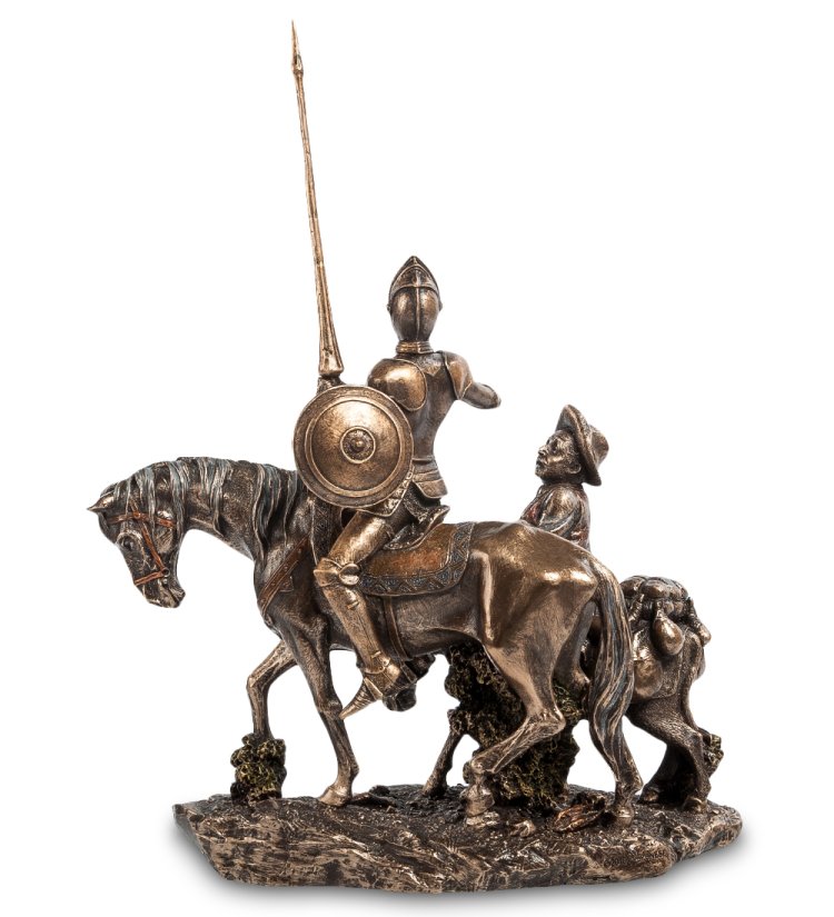 Статуэтка Дон Кихот и Санчо Пансо Veronese WS-474, оборотная сторона