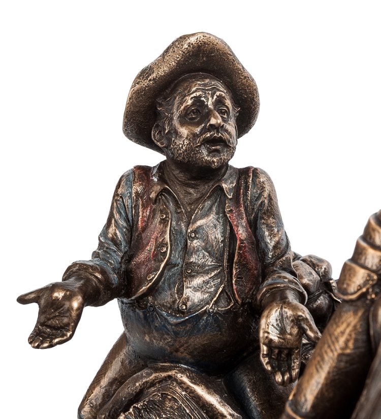 Статуэтка Дон Кихот и Санчо Пансо Veronese WS-474, увеличенный вид деталей