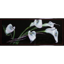 Картина Каллы c кристаллами Swarovski