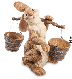 Кашпо Зайчик и коромысло