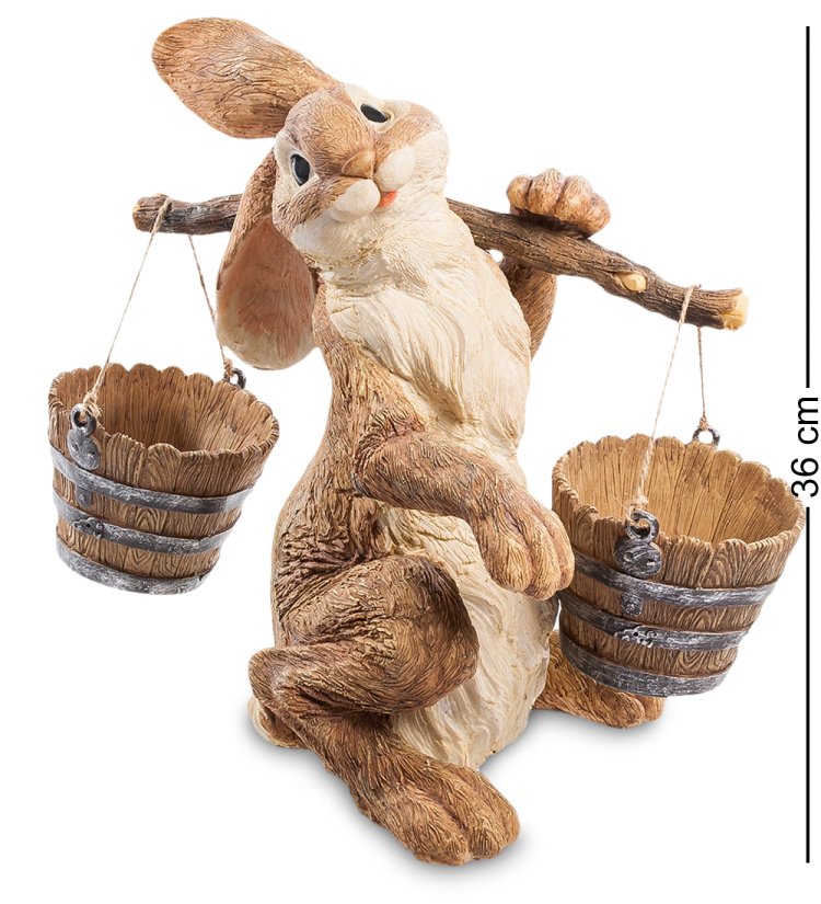 Кашпо Зайчик и коромысло Sealmark GG-4716-LG