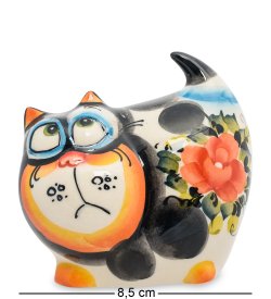 Фигурка Кот пузырь Цветная гжель