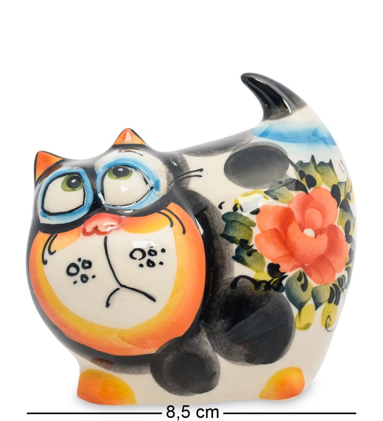 Фигурка Кот пузырь Цветная гжель ГЛ-454