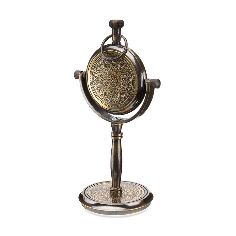 Настольные часы в стиле ретро, фотография с обратной стороны