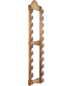 Стенд под оружие настенный на 11 единиц коричневый