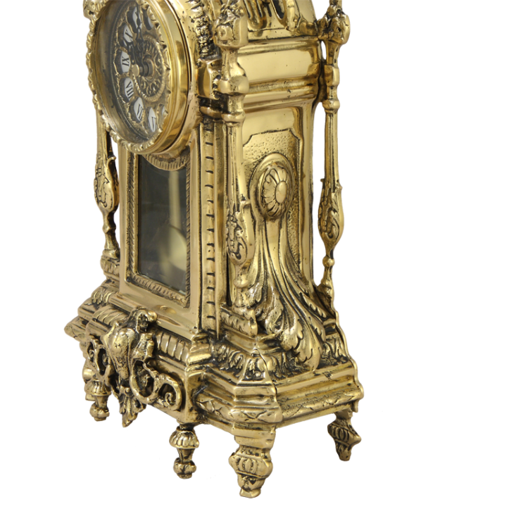 Каминные часы Дон Луи c маятником Bello De Bronze BP-27019-D, фотография сбоку