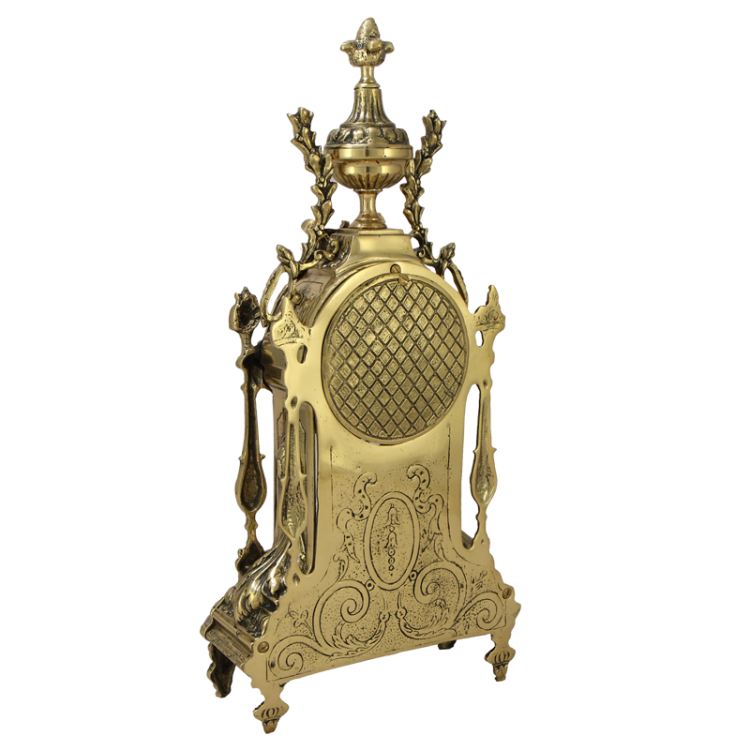 Каминные часы Дон Луи c маятником Bello De Bronze BP-27019-D, фотография с обратной стороны