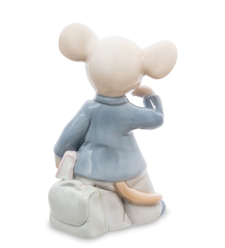 Статуэтка из фарфора Галантный Мышонок Pavone JP-121/ 4, фотография со спины