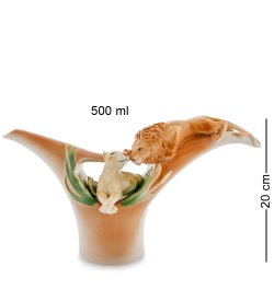 Заварочный чайник из фарфора Лев