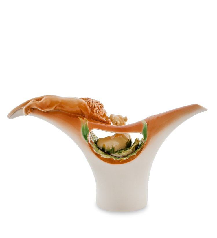 Заварочный чайник из фарфора Лев Pavone FM-32/ 1, фотография сбоку