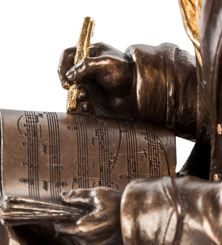 Статуэтка Бетховен Veronese WS-50/ 2, увеличенный вид рукописи