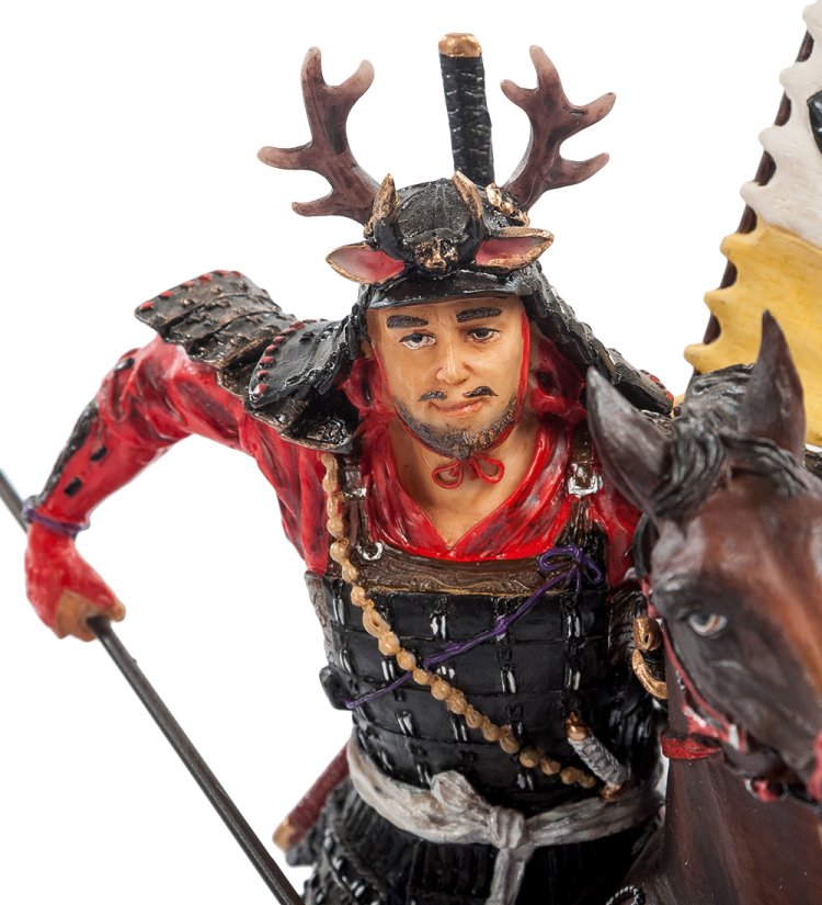 Статуэтка Самурай на коне - Боевые действия Veronese WS-742, портретный вид