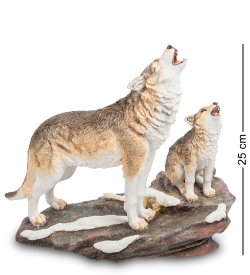 Статуэтка Волк с детенышем