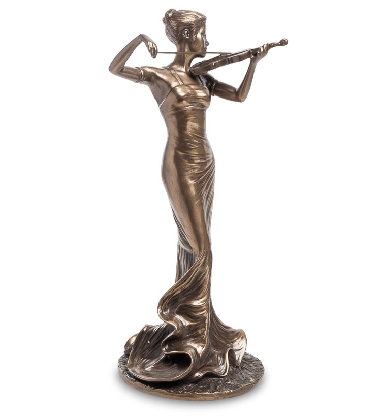 Статуэтка Скрипачка Veronese WS-456, оборотная сторона