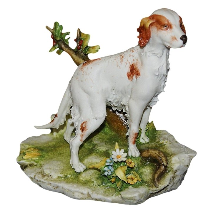 Статуэтка из фарфора Собака Английский сеттер
