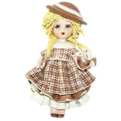 Магнит Девочка с цветами