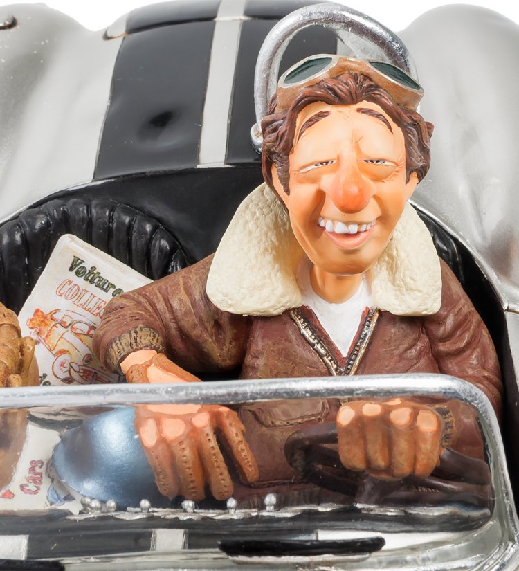 Фигурка Автомобиль Серебряная Кобра - Shelby Cobra 427 SC Silver Forchino FO-85082, портретный вид