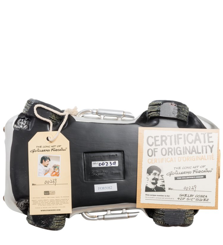 Фигурка Автомобиль Серебряная Кобра - Shelby Cobra 427 SC Silver Forchino FO-85082, сертификаты