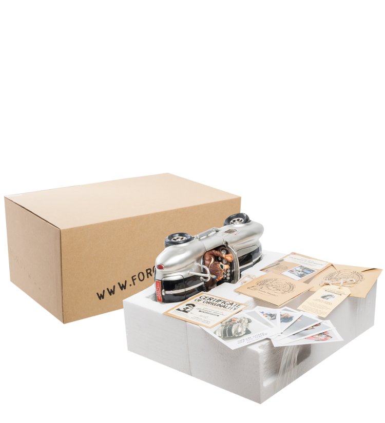 Фигурка Автомобиль Серебряная Кобра - Shelby Cobra 427 SC Silver Forchino FO-85082, упаковочный вид