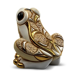 Статуэтка керамическая Белая Лягушка