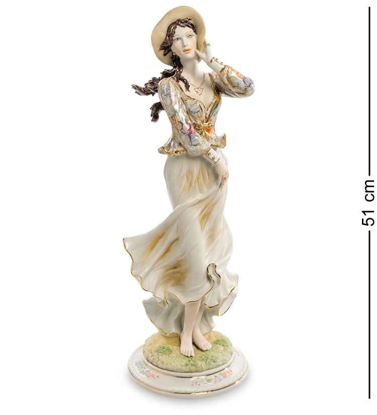 Статуэтка из керамики Девушка в шляпке Sabadin Vittorio SV- 08