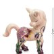 Статуэтка из фарфора Розовая Лошадка с бабочкой Pavone JP-115/ 9