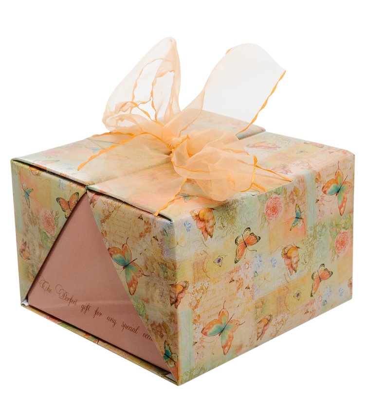 Статуэтка из фарфора Розовая Лошадка с бабочкой Pavone JP-115/ 9, фотография упаковки