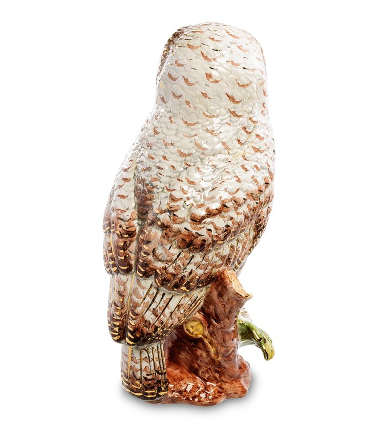 Статуэтка Полярная Сова с кристаллами Сваровски Ahura, фотография со спины