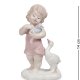 Статуэтка из фарфора Девочка с уткой и утенком Pavone JP-42/ 3