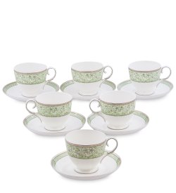 Чайный набор на 6 персон из фарфора Аделина