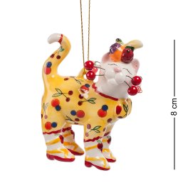 Подвесная фигурка из керамики Кот Фрутис