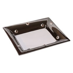 Блюдо прямоугольное, Swarovski платиновая