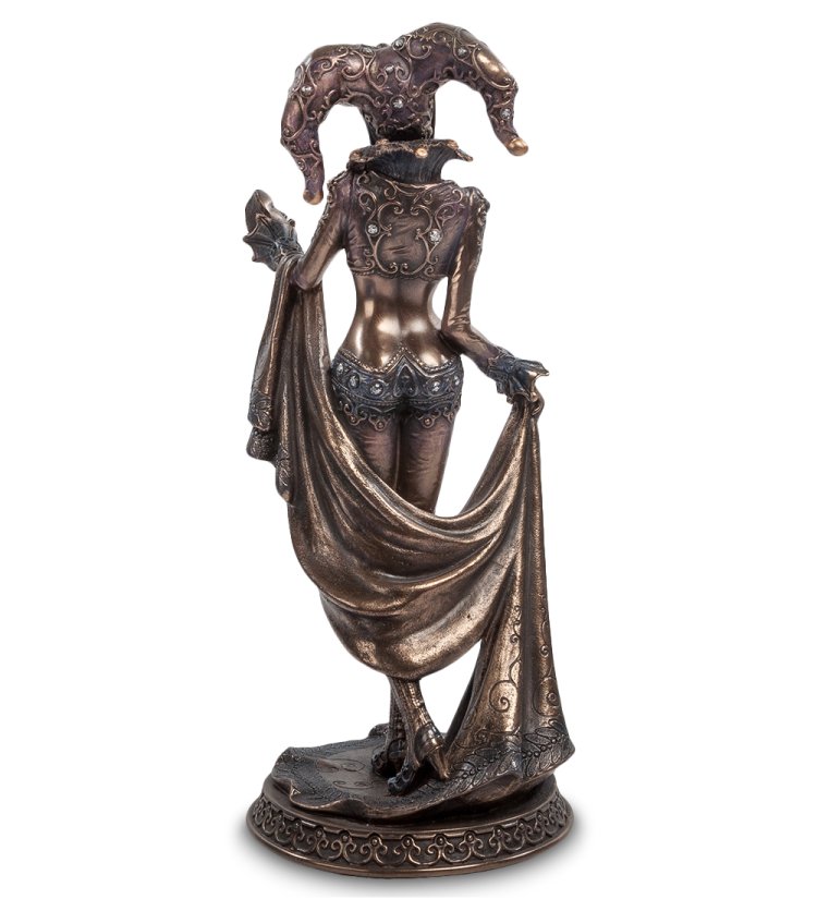 Статуэтка Леди Арлекина Veronese WS-454, оборотная сторона