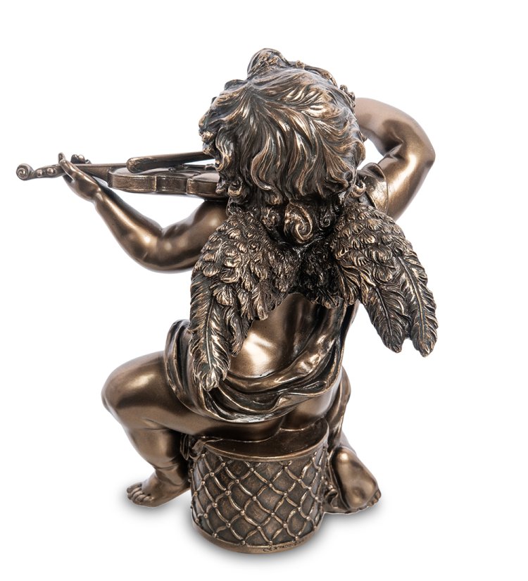Статуэтка Херувим со скрипкой Veronese WS-975, оборотная сторона