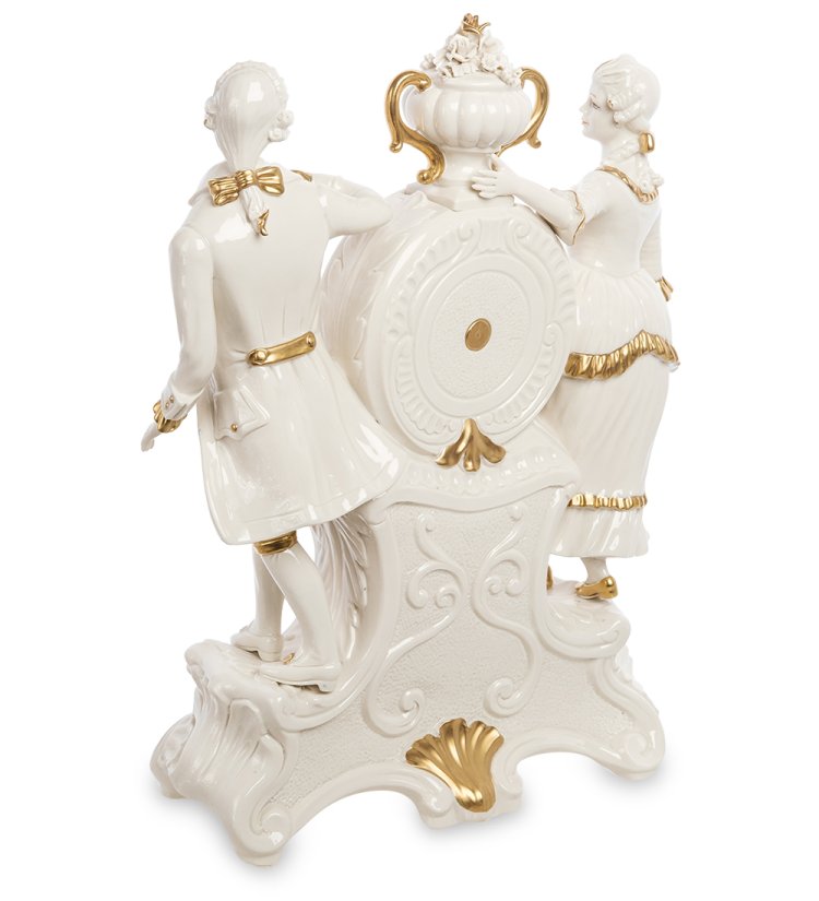 Настольные часы Кавалер и Дама Sabadin Vittorio SV-139, фотография с обратной стороны