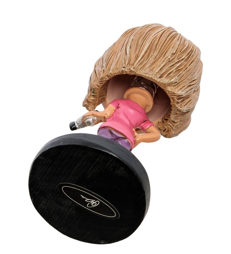 Фигурка-болванчик Девушка-Парикмахер The Comical World of Stratford RV-700, вид снизу