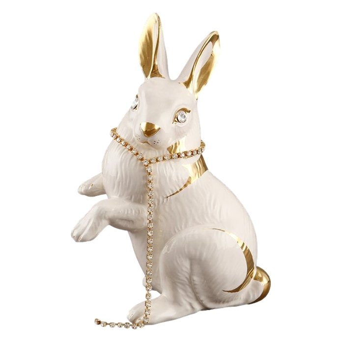 Статуэтка Стоящий кролик белый